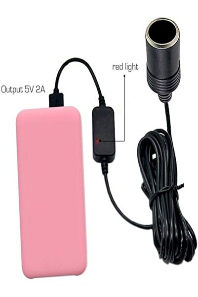 Vwin Usb 2.0 5 Volt - 2 Amper to 12 Volt- 0.8 Amper Araç Çakmak Çakmaklık Fişi Dişi Çevirici