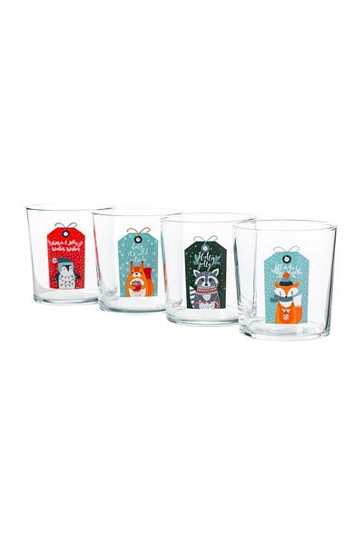 Mudo Home Animal Cup Set of 4 380cc