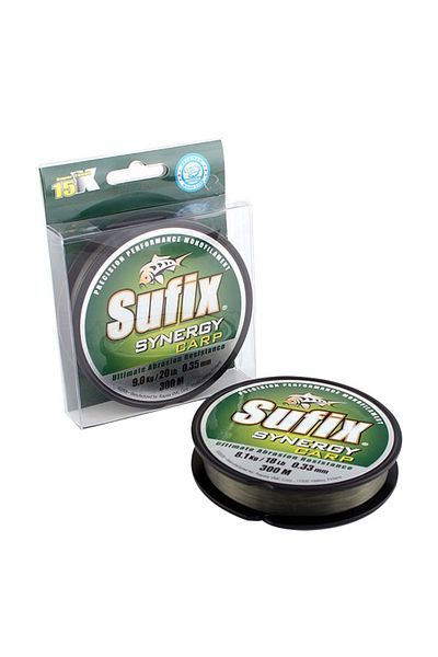 SUFIX Synergy Carp Fishing Line Green 0.35mm - 300m - 8.7kg