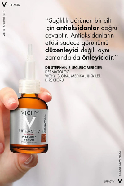 Vichy Liftactiv Supreme Vitamin C Serum Antioksidan 20 ml + Vichy Capital Soleil SPF50+ 15 ml
