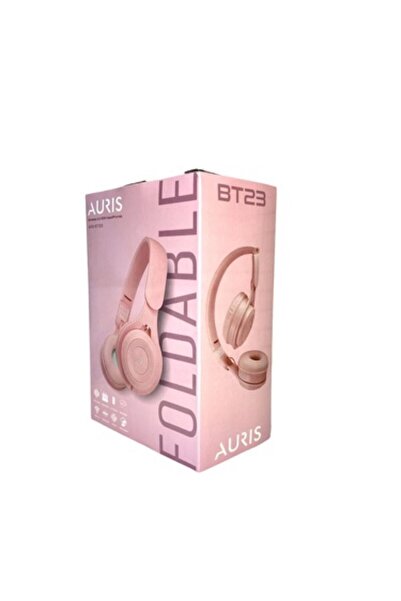 Auris ARS-BT23 Katlanabilir Kafa Üstü Kablosuz Bluetooth Kulaklık Pembe