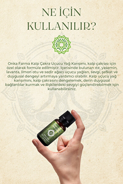 OnkaFarma Onka Farma Kalp Çakra Aromaterapi Yağ Karışımı 10 ml