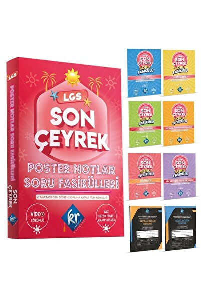 KR Akademi Yayınları LGS Son Çeyrek Poster Notlar Soru Fasikülleri (4. ÇEYREK)