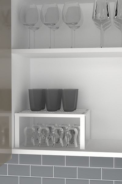 Durusilya Mobilya Large Size Countertop Metal Organizer - In-Cabinet Shelf Organizer