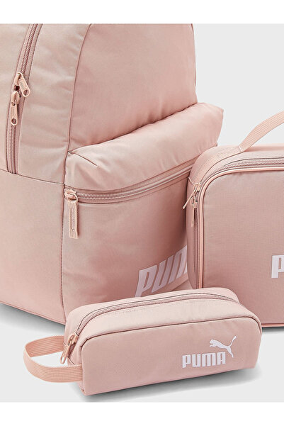 Puma Set of 3 - Cat Logo Lunch Bag, Pencil Pouch & Backpack - W 30 x H 44 x D 14 cm