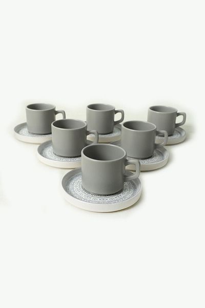 Keramika Stone Tea Set 12 Pieces for 6 People 21426