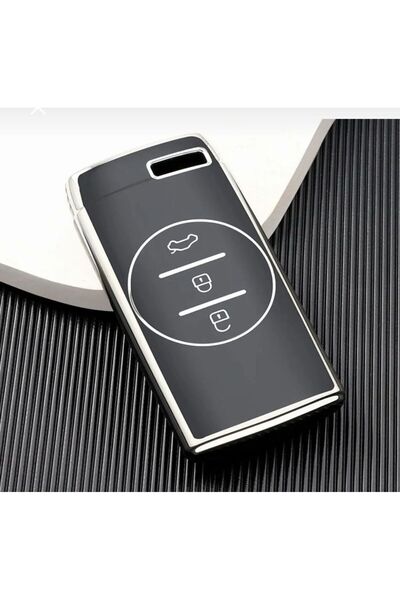EBG İSTANBUL Chery Tiggo 7 Key Case (Black-Silver Color)