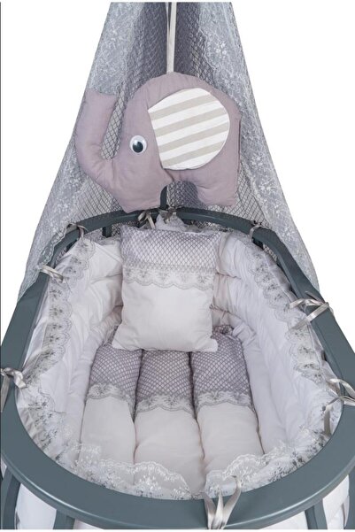 Tommybaby Sepet Beşik Ahşap Beşik Uyku Setli Doğal Ahşap Beşik Bambu00