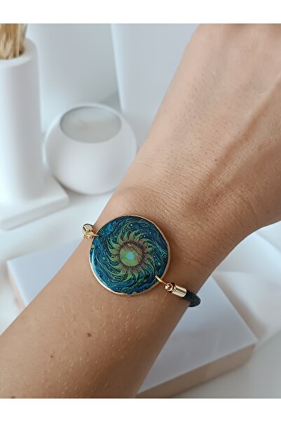 La fee aksesuar Parlak-yıldızlı Gece Vincent Van Gogh Polimer Kil Bileklik