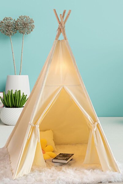 Irk Lemoon Oyun Arkadaşı Kızılderili Pamuklu Çocuk Oyun Çadırı