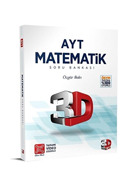 3D Yayınları Ayt Matematik Soru Bankası 2023 Model Hologramlı Baskı