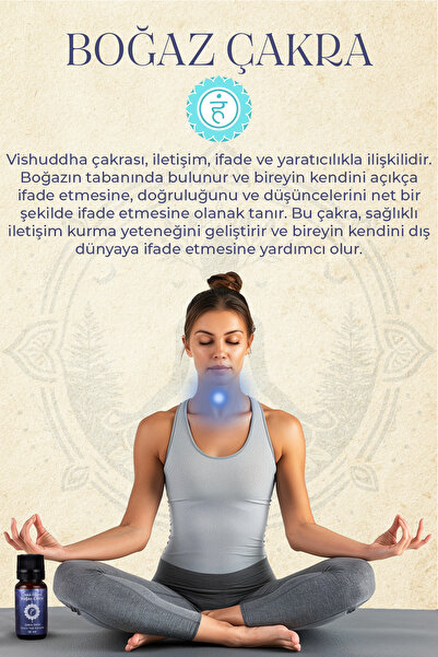 OnkaFarma Boğaz Çakra Aromaterapi Yağ Karışımı 10 ml