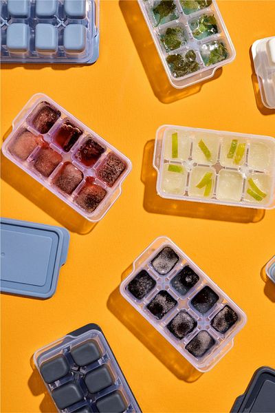 Vienev 2-Piece Silicone Ice Mold with 8 Compartments - Mint