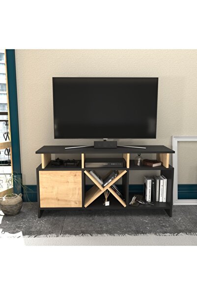 Decorotika AUBURN TV ÜNİTESİ ANTRASİT SAFİRMEŞE