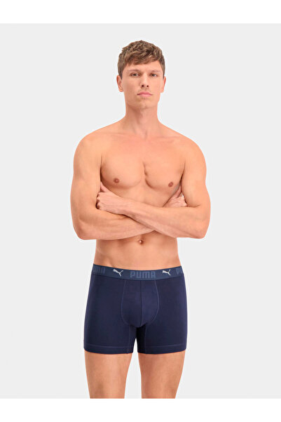 Puma Pack of 2 - Logo Print Sport Cotton Boxer