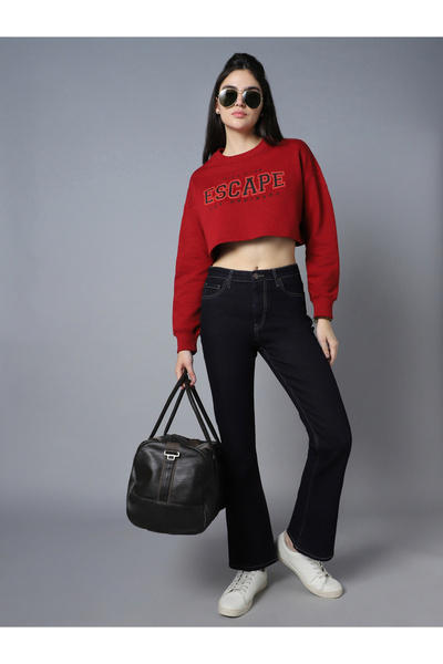 High Star By Styli High Rise Bootcut Clean Look Stretchable Jeans