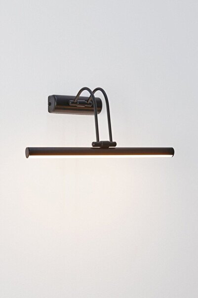 Voxify Mat Siyah Gün Işığı (Sarı) Banyo Duvar Ayna Tablo Aydınlatması Flüt Aplik Kuğu Aplik Ledli Aplik