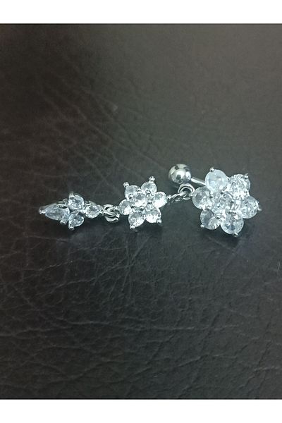 AyçaSilver Daisy Dangle Belly Piercing