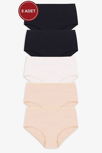 koza iç giyim Γυναικείο σώβρακο 5 τεμαχίων Lycra Curve Plus Size Oversize Extra ψηλόμεσο