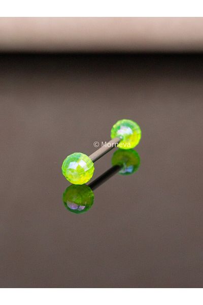 MORNEVA Steel Tongue Disco Ball Piercing