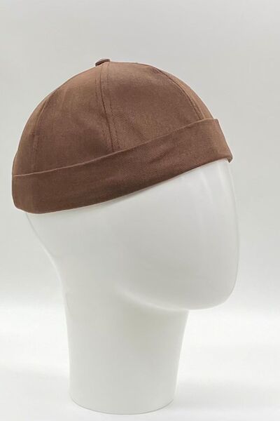 Hoppe Yazlık Retro Hip Hop Dockers Sipersiz Kipa Takke Katlamalı Şapka Kep