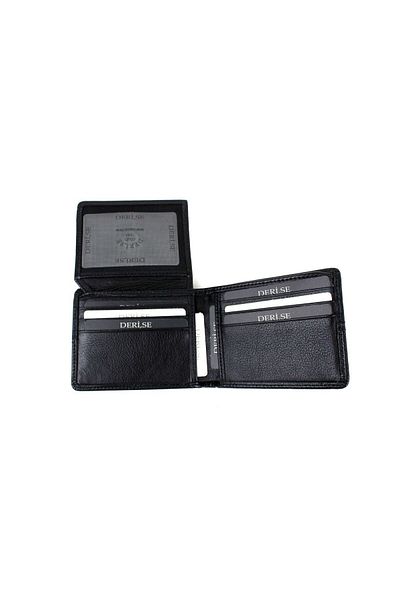 deri,se club Genuine Leather Black Men's Wallet