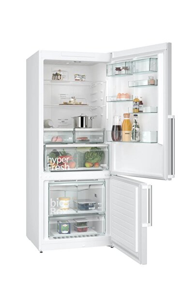Siemens KG76NCWE0N Q500 Alttan Donduruculu Buzdolabı 186 x 75 cm Beyaz