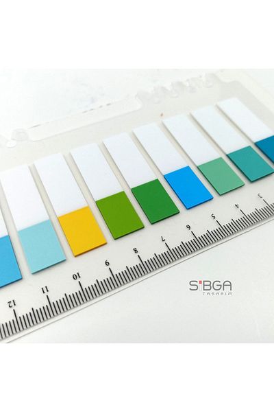 sibga tasarım Transparent Colored Postit Post-it Post It.Bookmark Bookmark Postit Sticker Note Paper 200 Sheets