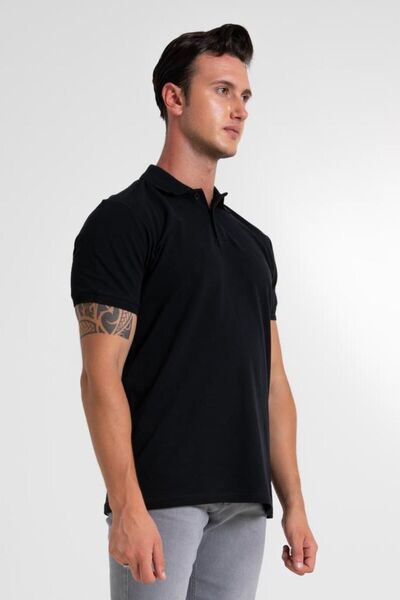 HLT JEANS Pánské tričko s pololímečkem – pohodlný střih, 100% bavlna, nekrčí se – Hlthe 012001