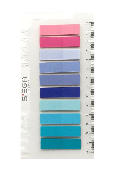 sibga tasarım Transparent Colored Postit Post-it Post ItBookmark Bookmark Postit Sticker Note Paper 200 Sheets