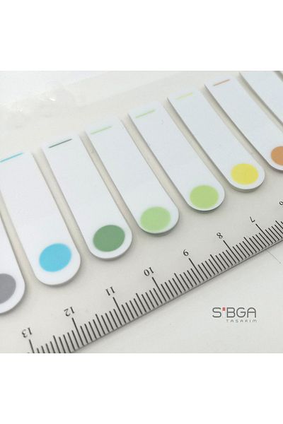 sibga tasarım Transparent Colored Postit Post-it Post ItBookmark Bookmark Postit Sticker Note Paper 200 Sheets