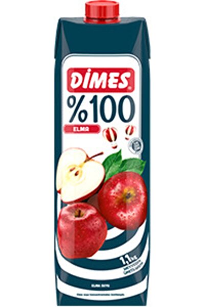 Dimes yüzde yüz %100 Elma Suyu 1 Lt X 12 ADET