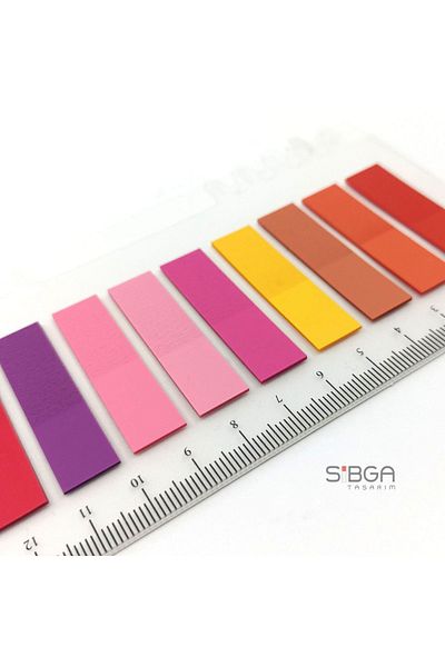 sibga tasarım Transparent Colored Postit Post-it Post ItBookmark Bookmark Postit Sticker Note Paper 200 Sheets