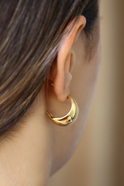 takıtarzım أقراط نسائية على شكل خاتم ذهبي