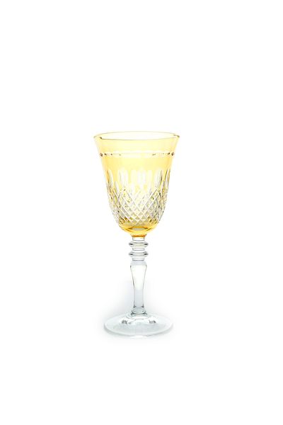 Kristal Market Handmade Crystal Drop Colorful Luxury Footed Goblet Coffee Side Water Glass