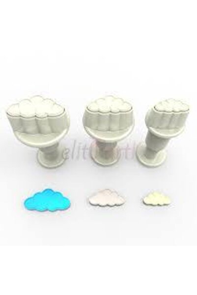 lisapastacılık Basmalı Kurabiye Kalıbı / Enjektör - Bulut