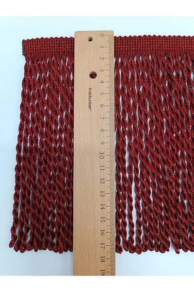 KATMERTEKS Bouillon Fringe 10 Meters Claret Red Color