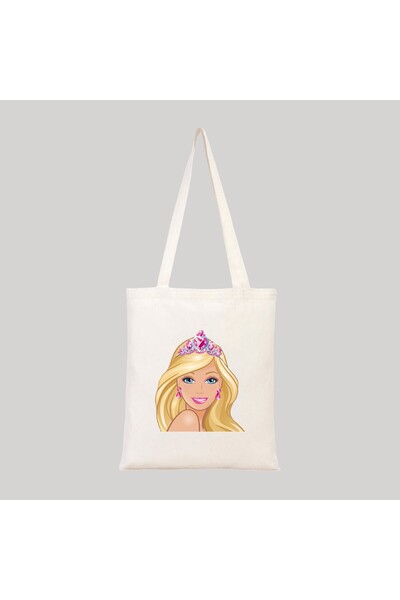 Umbell Barbie Print Detailed Cloth Bag