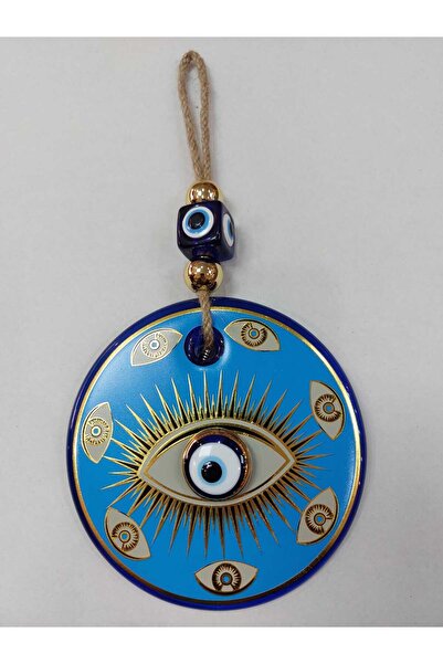 mersealtd Büyük Boy Cam Nazar Boncuğu Kapı ve Duvar Askısı