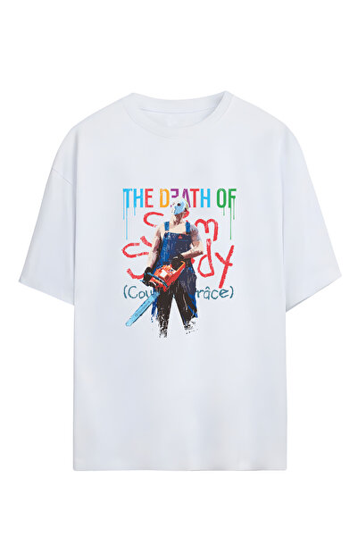 Adrift Eminem - The Death of Slim Shady Patterned Unisex Oversize T-shirt
