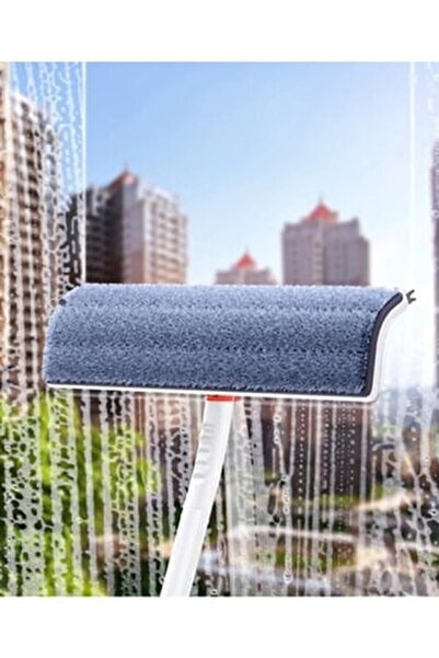 Single ( + 1 Yedekli ) Teleskopik Çok Fonksiyonlu Cam Temizlik Paspası Çift Taraflı