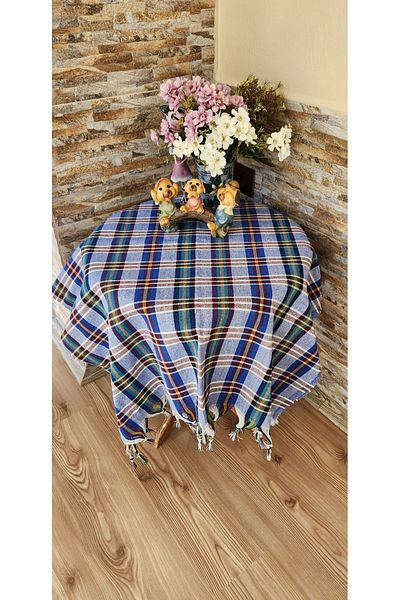 İsmail Gürel 2 Meter 200x200 Dark Blue Tablecloth - Picnic Cloth and Tablecloth