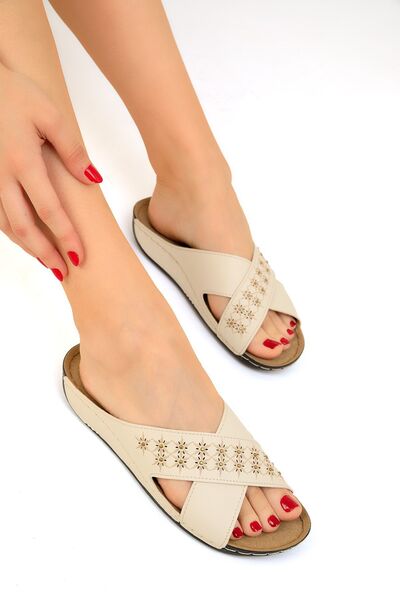 SOHO Beige Women's Slippers - Model 19383