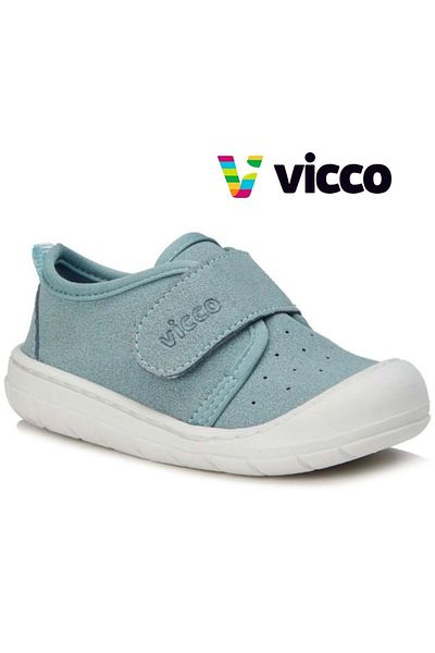 Vicco Pantofi sport pentru copii Anka First Step Baby Ortopedic Albastru