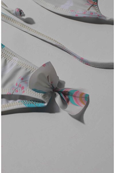 LUESS Μπικίνι με λεπτομέρεια με πούπουλα για κορίτσι