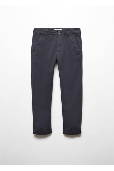 MANGO Kids Spodnie chino z bawełny