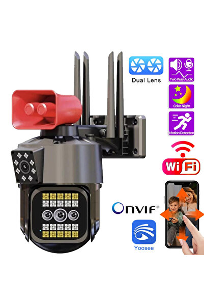 ATAsoft 4 Mp Hd 3.5 Inch Ip Kamera Wifi Özellikli Hareket Takipli Gece Sensör...