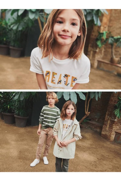 MANGO Kids Μήνυμα T-Shirt