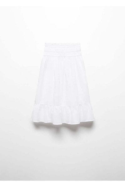 MANGO Kids Fusta Albă Pentru Copii