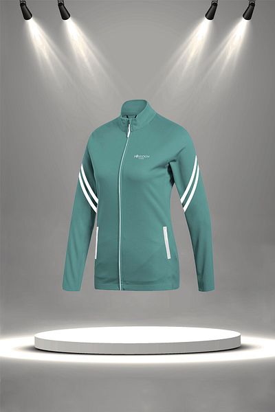 POSEIDON STORM Plus Size Women's Water Green New Supra Combed Fabric Comfort Tracksuit Set (4Xl-10Xl)